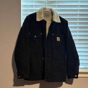 Carhartt Black Sherpa Fairmount Coat